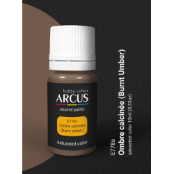 Arcus E778 Enamel Paint Ombre Calcinee Burnt Umber Saturated Color 10ml