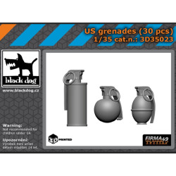 Black Dog 3d35023 1/35 Us Grenades 30pcs 3d Printed