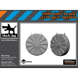 Black Dog 3d35024 1/35 Telermine 10pcs 3d Printed