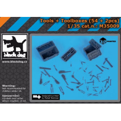 Black Dog M35009 1/35 Tools Toolboxes 54 2pcs