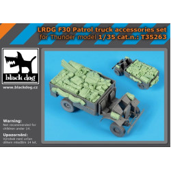 Black Dog T35263 1/35 Lrdg F30 Patrol Truck Accessories Set For Thunder Model