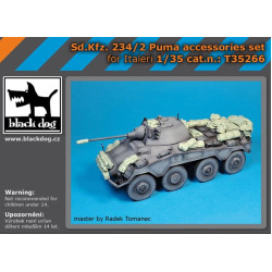 Black Dog T35266 1/35 Sd Kfz 234/2 Puma Accessories Set For Italeri