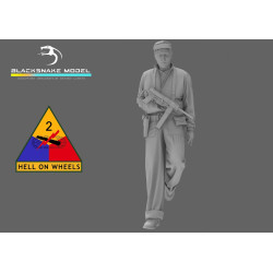 Black Snake Crew-06 1/35 Usa Tank Crew Ww2 Resin Figure Kit
