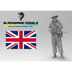 Black Snake En-02 1/35 British Soldier Normandy 1944 Ww2 Resin Figure