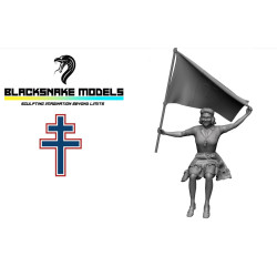 Black Snake Ffi-07 1/35 Ffi French Resistance Fighter 1944 Resin Figure Kit