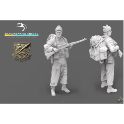 Black Snake K-03 1/35 Rifleman Commando Kieffer Kit 3 Resin Figure Kit