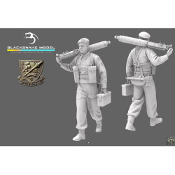 Black Snake K-12 1/35 Vickers Commando Gunner Kieffer Resin Figure Kit