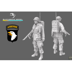 Black Snake St-03 1/35 101st Airborne Radio Operator Ww2 D-day Resin Figure Kit