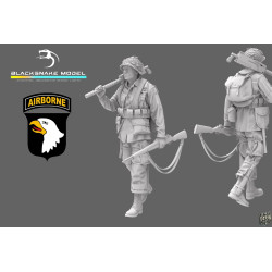 Black Snake St-13 1/35 101st Airborne Soldier Ww2 D-day Resin Figure Kit