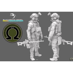 Black Snake Uks-06 1/35 Ukrainian Omega Special Forces Operator Gunner Resin Figure