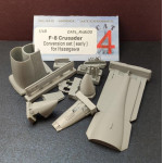 Cat4-r48100 1/48 F8 Crusader Conversion Set Early For Hasegawa