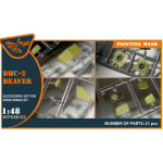Clear Prop Cpa48102 1/48 Dhc-2 Beaver Painting Mask On Yellow Kabuki Paper For Dora Wings Kit