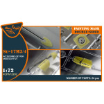Clear Prop Cpa72202 1/72 Su-17m3/4 Double-sided Painting Mask On Yellow Kabuki Paper For Modelsvit Kit