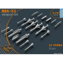CLEAR PROP CPW7201 - 1/72 - MIG-23 WEAPON SET FOR CLEAR PROP 72032