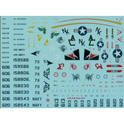 Cta Models 044 1/144 1/144 Decal Colorful Prowlers Grumman Ea-6b, 4 Markings Usn