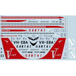 Cta Models 069 1/144 Decal For Boeing 707-138b Qantas