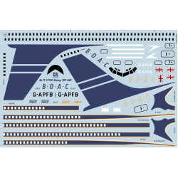 Cta Models 071 1/144 Decal For Boeing 707-436 Boac