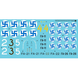 Sbs D48032 1/48 Decal For Fiat G 50 Freccia In Finnish Service