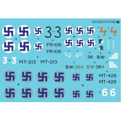 Sbs D48033 1/48 Decal For Fiat G 50 Freccia In Finnish Service