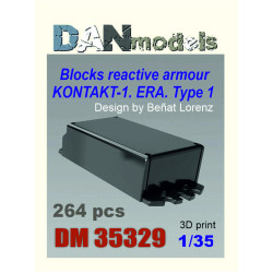 Dan Models 35329 1/35 Blocks Reactive Armor Kontakt 1 Era Type 1 3d Print 264 Pcs