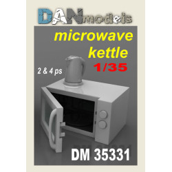 Dan Models 35331 1/35 Microwave oven 2pcs, Kattle 4pcs. Accessories for diorama