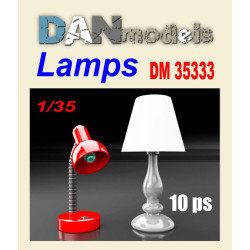 Dan Models 35333 - 1/35 - Desk lamp 10 pcs Accessories for diorama