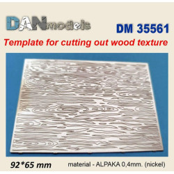 Dan Models 35561 1/35 Template For Cutting Out Wood Texture 92/65mm Material-alpaka 0/4mm Nickel Dan Models 35561 1/35 Template For Cutting Out Wood Texture 92/65mm Material-alpaka 0/4mm Nickel