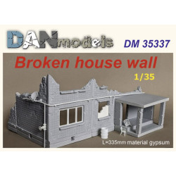 Dan Models 35337 1/35 Broken House Wall L 335 Mm Gypsum Material
