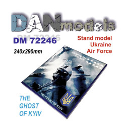 Dan Models 72246 1/72 Stand for model Ukraine The Ghost of Kyiv size 240x290 mm