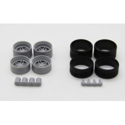 Diolex Dp24065 1/24 Wheels 19 Inch Fifteen52 Outlaw Dkubus For Tamiya Fujimi Aoshima Revell