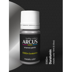 Arcus 082 Enamel Paint Metallic Color Duralumin Saturated Color 10ml