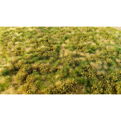 Model Scene F511 Meadow With Low Bushes Spring With Dry Turfs 18/28 Cm Diorama Upgrade Accessories