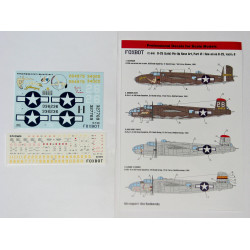 Foxbot 72-040 - 1/72 - North American B 25g J Mitchell Late Pin Up Nose Art And Stencils Part 6