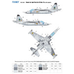 Foxbot Fm72-021 1/72 Masks For Sukhoi Su 25 Blue 19 Ukranian Air Forces Light Pixel Camouflage For Art Model Kit