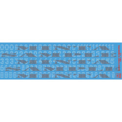 Had Models 035024 1/35 Decal For German Ww2 Turret Numbers Part 4