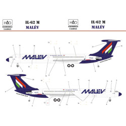 Had Models 144041 1/144 Decal For Il-62 M Malev Decal Sheet / Matrica
