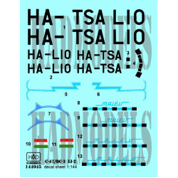 Had Models 144045 1/144 Decal For C-47/Li-2 Malev Ha-tsa Ha-lio For Eastern Express Had Models 144045 1/144 Decal For C-47/Li-2 Malev Ha-tsa Ha-lio For Eastern Express