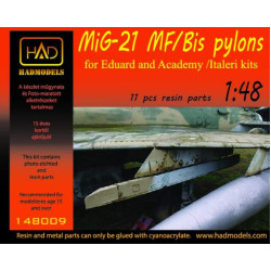 Hadmodels 148009 1/48 Mig-21 Mf/Bis Resin Pylon Set For Eduard, Academy, Italeri