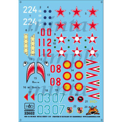 Had Models 32032 1/32 Decal For Mig-23 Mf / Mld Accessoreis Fo Aircraft