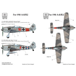 Had Models 48116 1/48 Decal For Fw-190 A-8 / R2 Red 4 Ur Sau Red16 Schwarzer Panter