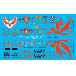 Had Models 48194/2022 1/48 Decal For F-14a Vf111 Sundowners Miss Molly