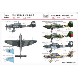 Had Models 72103 1/72 Decal For Ju-87 Stuka B-2, D-3, D-5