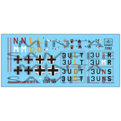 Had Models 72152 1/72 Decal For Messerschmitt Bf 110 D-3 Afrika Part 1