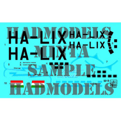 Had Models 72167 1/72 Decal For Li-2 Ha-lix Malev Accessories Kit