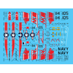 Had Models 72218 1/72 Decal For F-14a Vf-1 Wolfpack Uss Enterprise Accessories