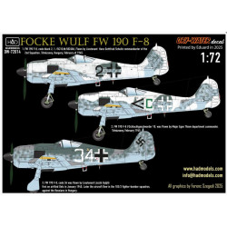 Hadmodels Dw-72014 1/72 Fw 190 F-8 Green C Black 2 White 34 Dry-water Decal Sheet