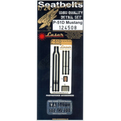 Hgw 124508 1/24 Seatbelts For P-51d Mustang Accessories Kit