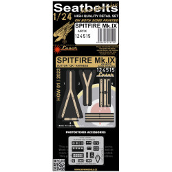 Hgw 124515 1/24 Seatbelts For Spitfire Mk Ix Pre-cut Laser For Airfix