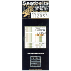 Hgw 132053 1/32 Textile Seatbelts For Us Fighters 2 Sets Wwii Era