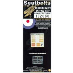 Hgw 132060 1/32 Seatbelts For Bristol F.2b Fighter For Wingnut Wings Kits